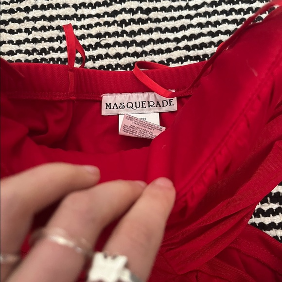 Red dress with side cut out - Picture 2 of 3